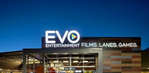 Front of Evo Entertainment building