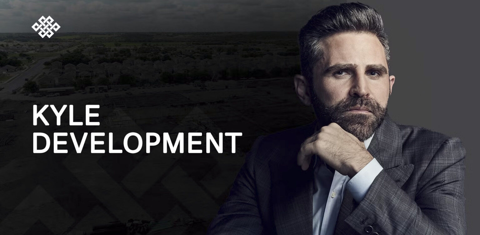 The Title "Kyle Development" with picture of Ari Rastegar in a suit.