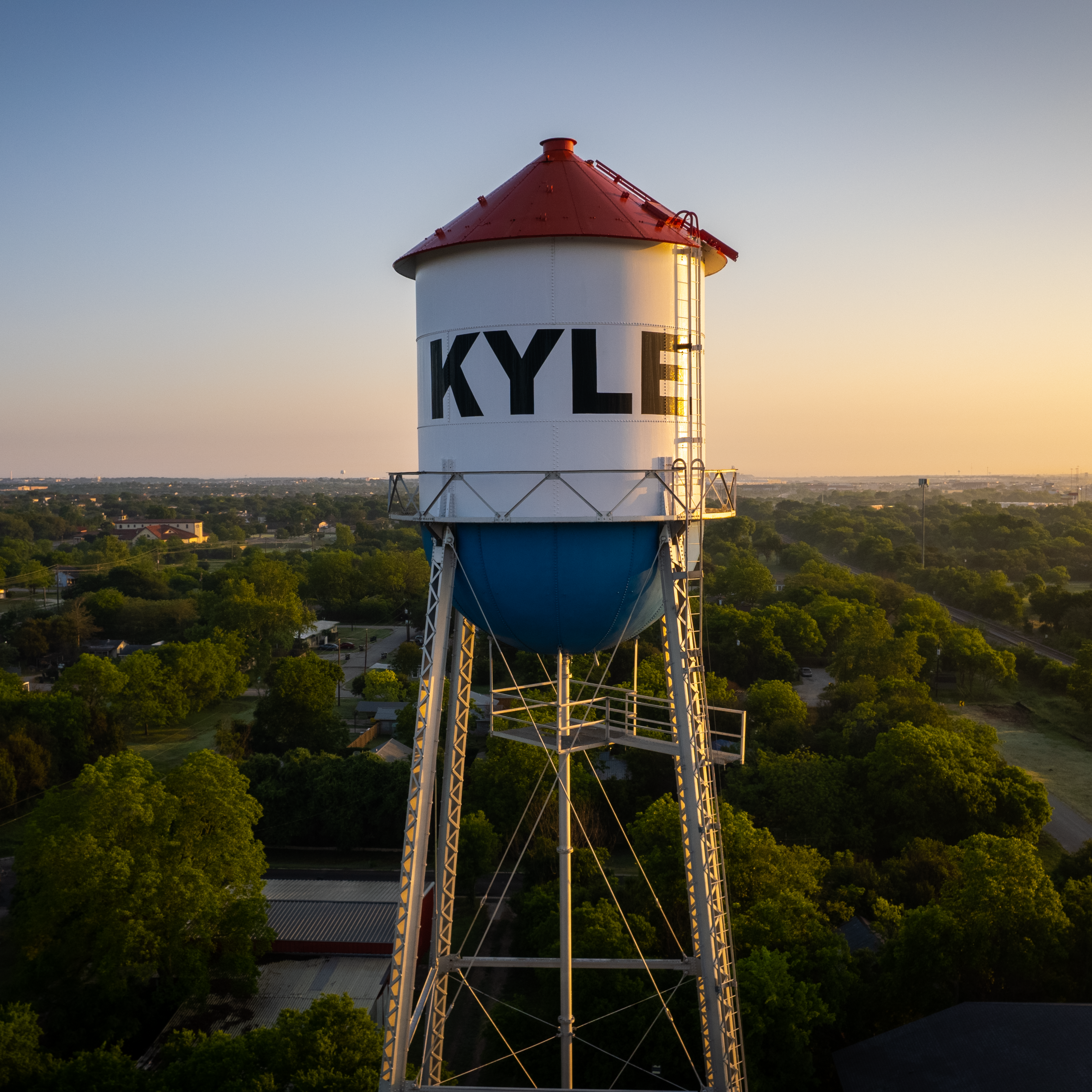Kyle Water Tower at Sunrise